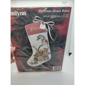 Janlynn Christmas Stocking Cross Stitch Kit Toys Of Yesteryear Holiday Decor